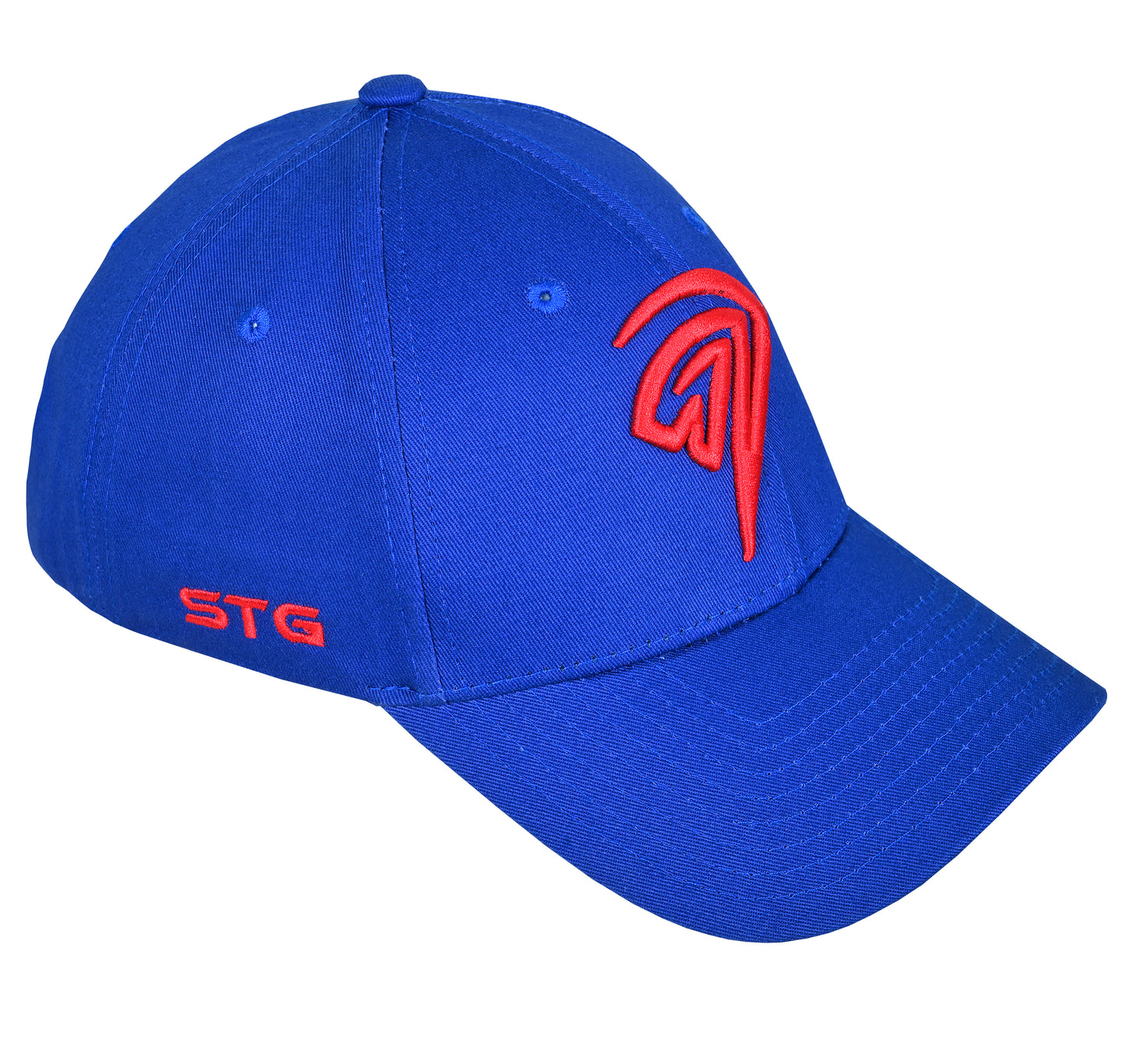 STG Cap New Yorker Style Kobalt Blue with red embroidery