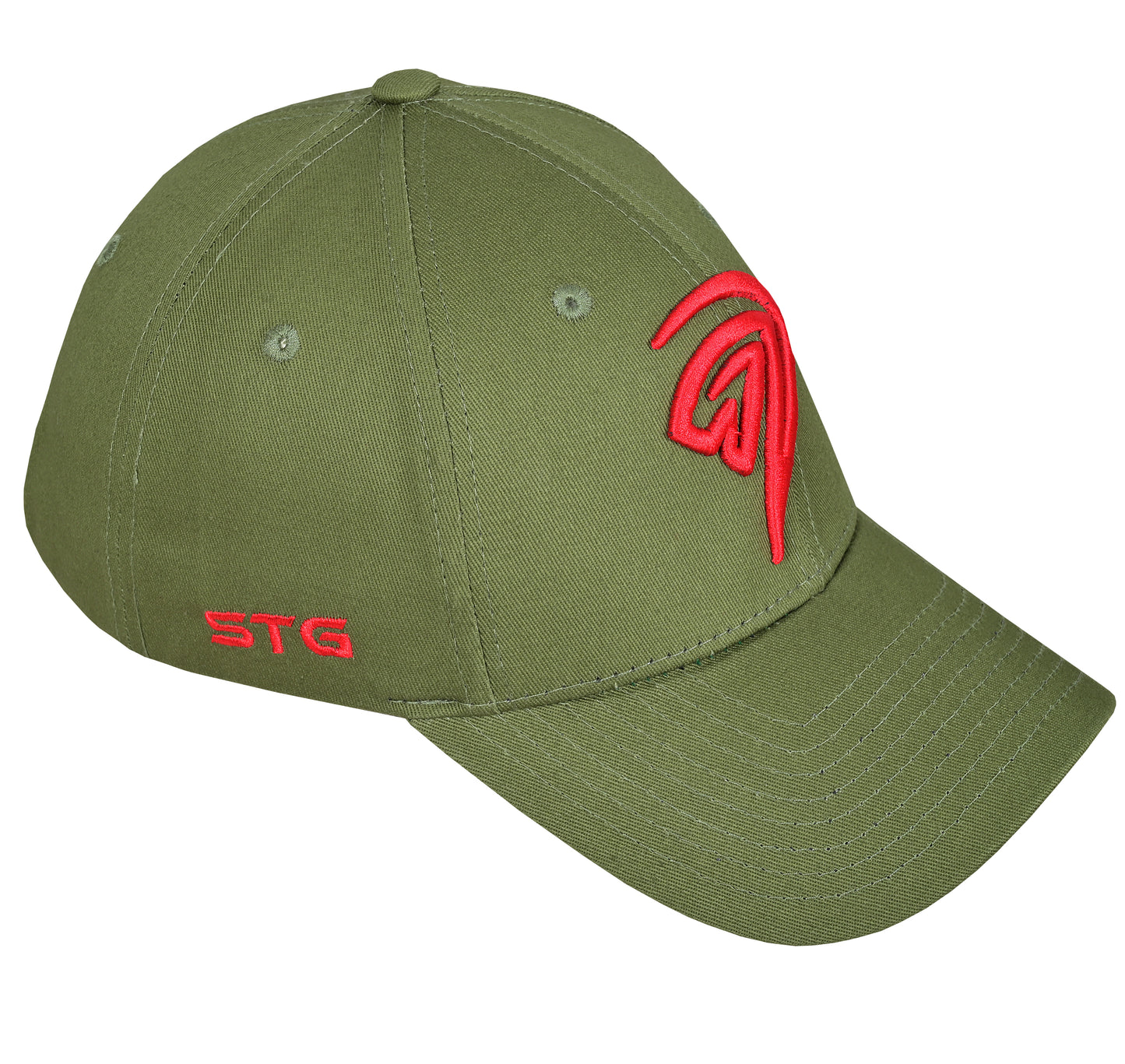 STG Cap New Yorker Style Army with red embroidery