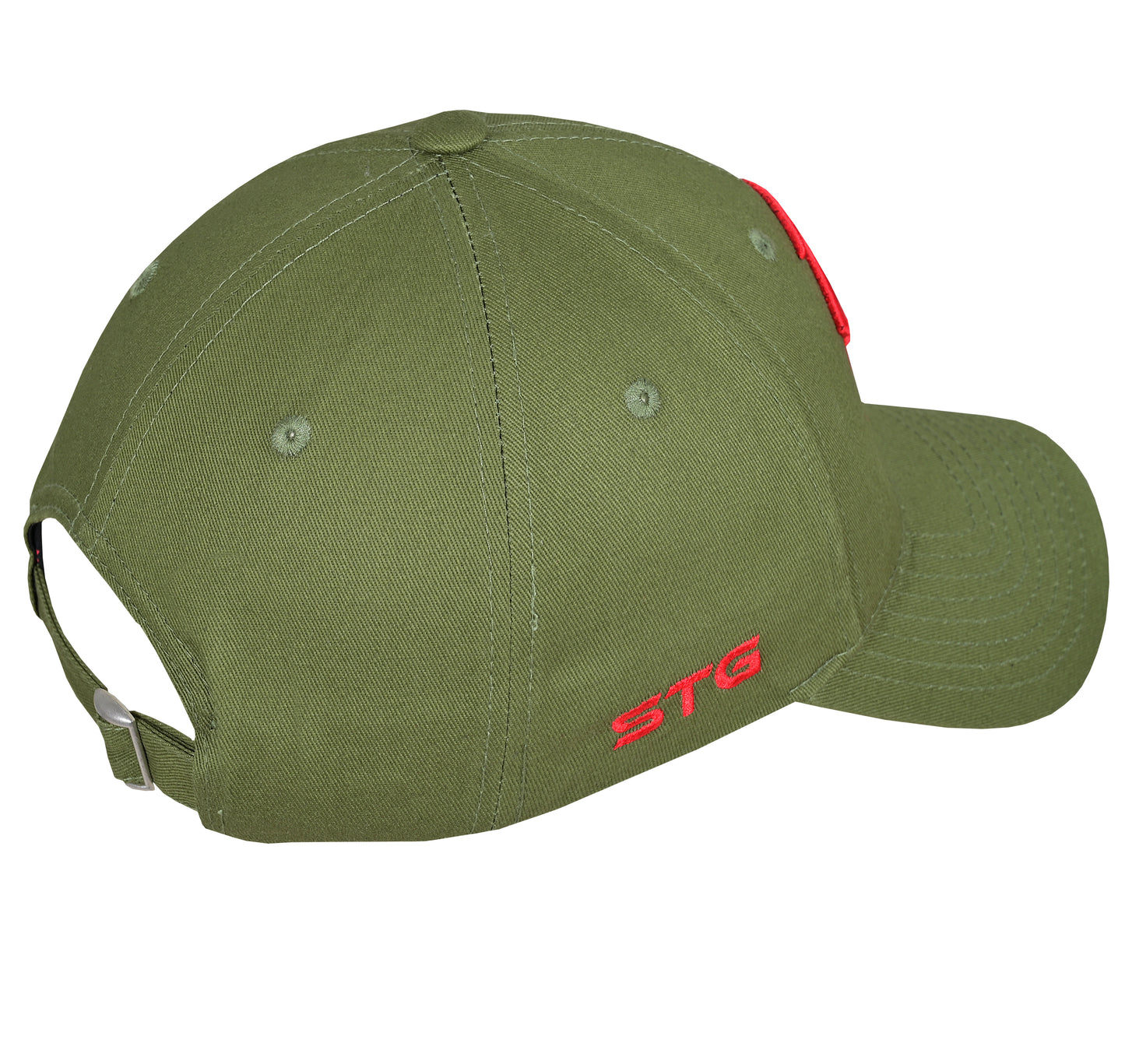 STG Cap New Yorker Style Army with red embroidery