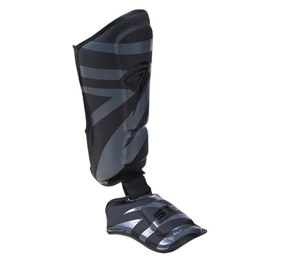 STG Shin guards with removable feet Black Edition